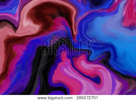 Super Duper Gorgeous Abstract Painting. Liquid Paint Technique Background. Marble Effect Painting. B