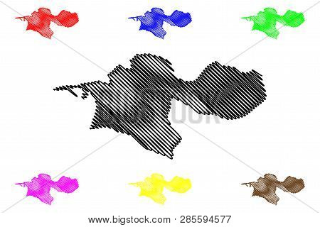 Tehran Province (provinces Of Iran, Islamic Republic Of Iran, Persia) Map Vector Illustration, Scrib