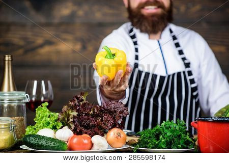 First Step Cooking Dish Pick Best Vegetable. Organic Food. Fresh Ingredients Only. Vegetarian Meal. 