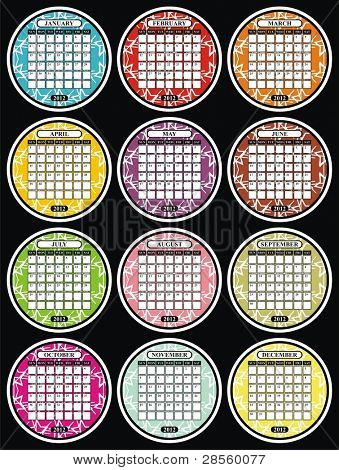 VECTOR - Design calendrier 2012
