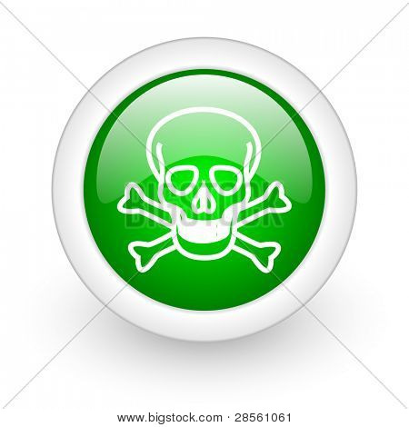 pulsante web teschio