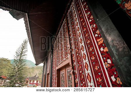 A Side Of Rumah Gadang (minang Kabau Traditional House)