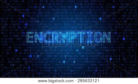 Digital Binary Code Bg With Highlighted Numbers