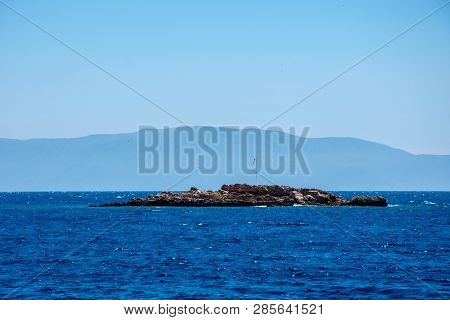 The Samall Island In The Aegean Sea