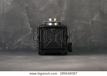 Moscow, Russia, February 22, 2019. The First Post-war Soviet Medium-format Scaling Camera Komsomolet