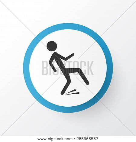 Falling Human Icon Symbol. Premium Quality Isolated Downfall Element In Trendy Style.