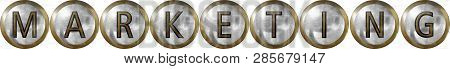 Marketing, Useful Headings In Concept In Metal Design