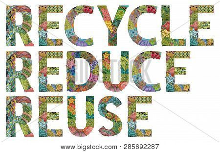 Words Recycle Reduce Vector & Photo (Free Trial) | Bigstock