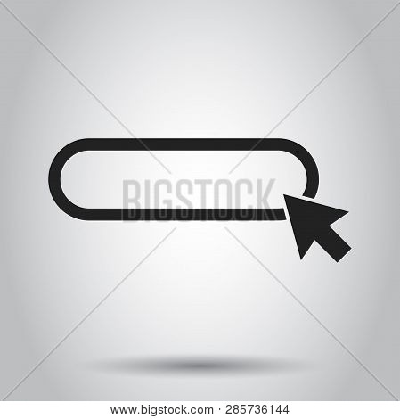 Address And Navigation Bar Icon. Vector Illustration. Business Concept Search Www Https Pictogram.