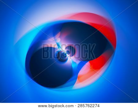 Colorful Glowing Electromagnetic Field, Computer Generated Abstract Background, 3d Rendering