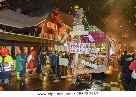 Participants In Costumes Perform A Street Procession At The Carnival