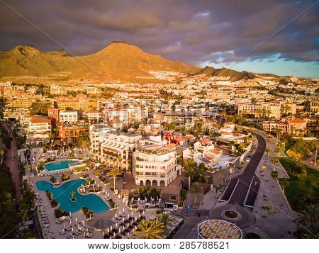 Aerial Photo Of Costa Adeje, Tenerife, Spain