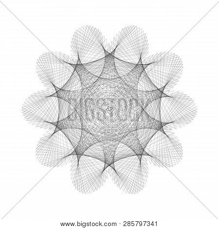 Mandala, Optical Illusion, Pattern, Circular Geometric Pattern, Spirogram. Oriental Pattern. Vector 