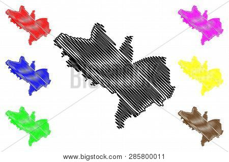 Kogi State (subdivisions Of Nigeria, Federated State Of Nigeria) Map Vector Illustration, Scribble S