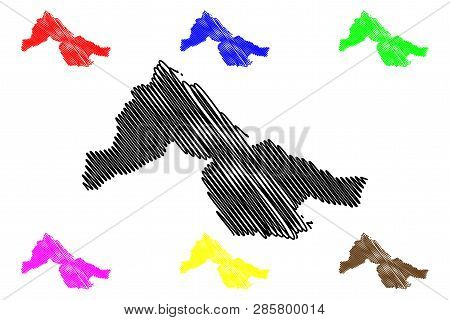 Kwara State (subdivisions Of Nigeria, Federated State Of Nigeria) Map Vector Illustration, Scribble 