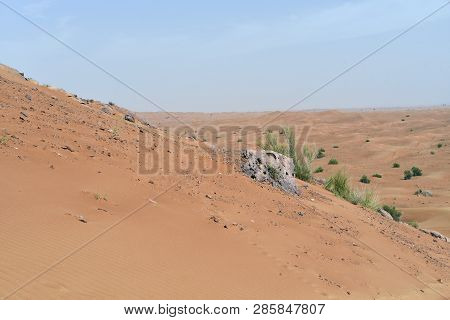Pink Rock And Sharjah Desert Area, One Of The Most Visited Places For Off-roading By Off Roaders