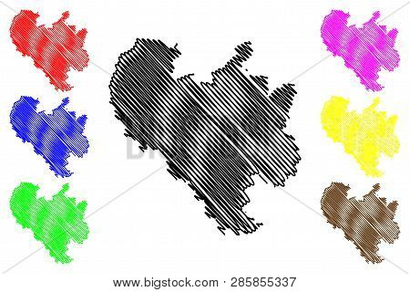 Binh Duong Province (socialist Republic Of Vietnam, Subdivisions Of Vietnam) Map Vector Illustration