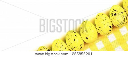 Easter Abstract Gift Card On Yellow And White Textured Background With Diagonal Placingwith Yellow E