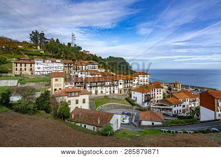 Lastres, Asturias, Spain; January 2016: View Of Lastres, One Of The Most Beautiful Villages Of Canta