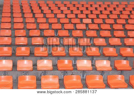 The Orange Seat On Outdoor Stadium Atpark