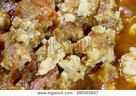 Thai Northern Style Pork And Tomato Chili Relish , Chili Paste Or Thai Food. 