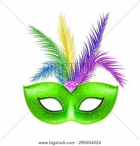 Masquerade Carnival Mask Decoration. Costume Design For Festival. Carnival Party.