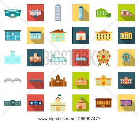 Building Repair Cartoon, Flat Icons In Set Collection For Design.building Material And Tools Vector 