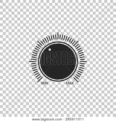 Dial Knob Level Technology Settings Icon Isolated On Transparent Background. Volume Button, Sound Co