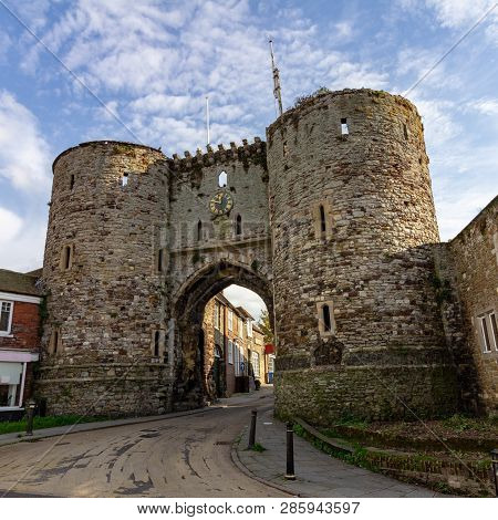 The Landgate On Tower Street In Rye, East Sussex, England, United Kingdom