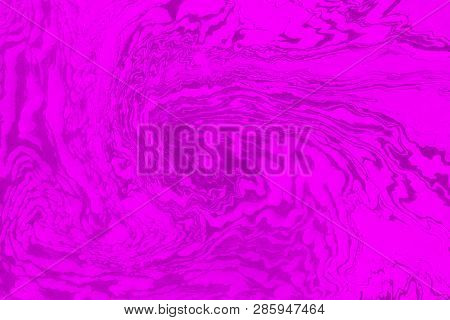 Suminagashi Marble Texture Hand Painted With Purple Ink. Digital Paper 1381 Performed In Traditional