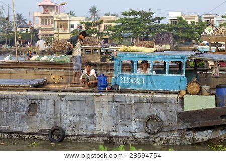 Kan Tho flydende marked Vietnam
