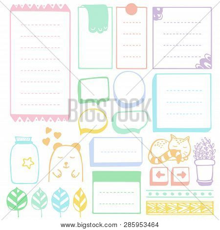 Bullet Journal Hand Drawn Vector Elements