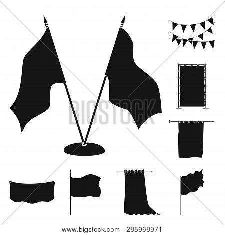 Vector Illustration Of Material And Media  Logo. Collection Of Material And Textile  Stock Vector Il