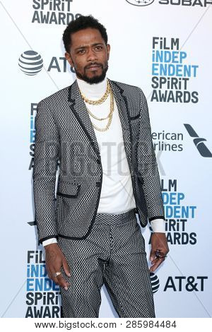 LOS ANGELES - FEB 23:  Lakeith Stanfield at the 2019 Film Independent Spirit Awards on the Beach on February 23, 2019 in Santa Monica, CA