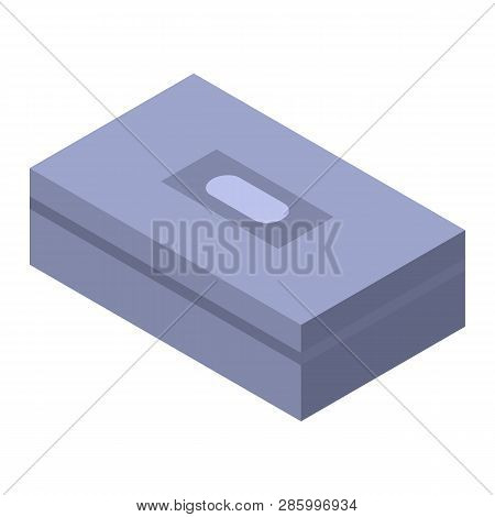 Garage Box Icon. Isometric Of Garage Box Vector Icon For Web Design Isolated On White Background