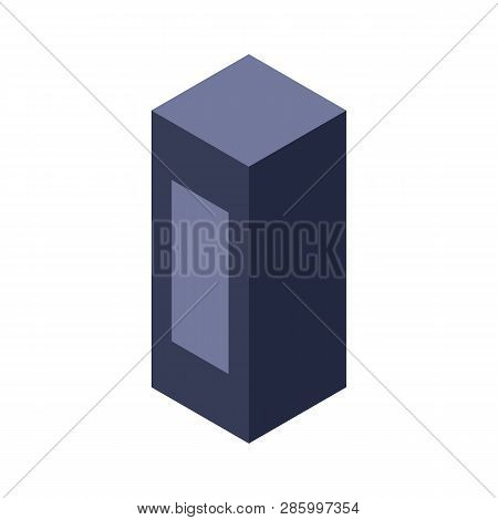 Garage Locker Icon. Isometric Of Garage Locker Vector Icon For Web Design Isolated On White Backgrou
