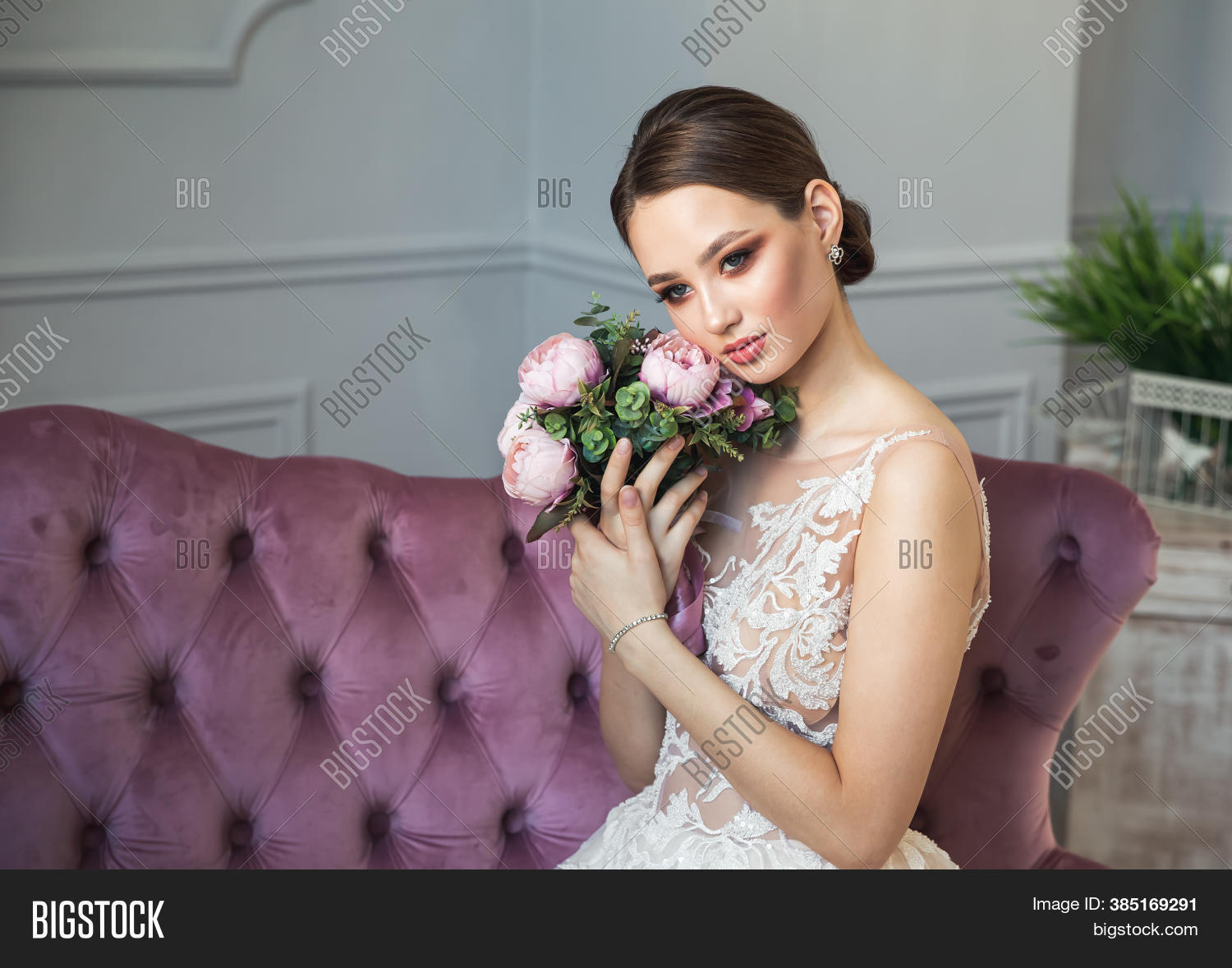 white wedding makeup