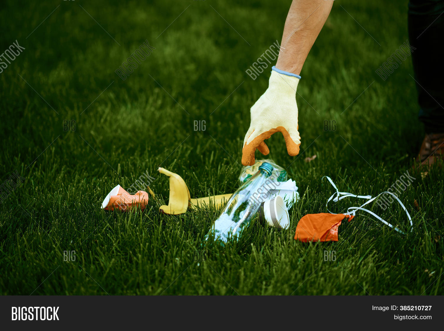 Man Picking Garbage Image & Photo (Free Trial) Bigstock