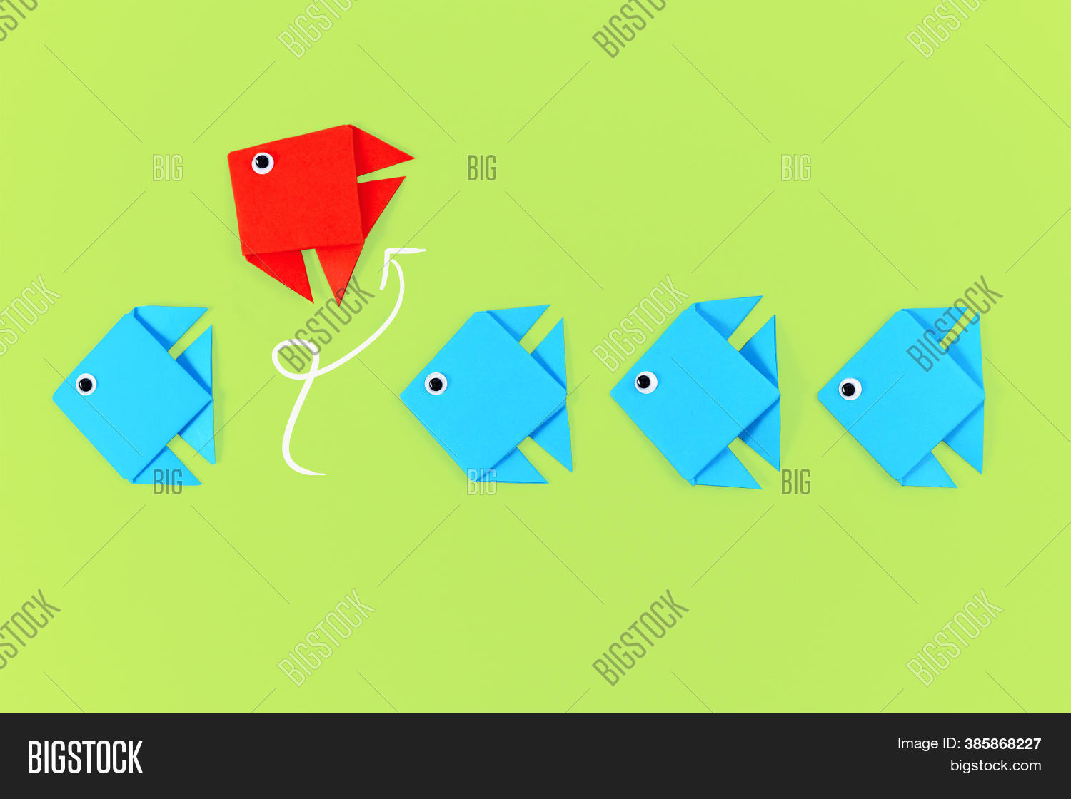 Red Paper Fish Image & Photo (Free Trial) | Bigstock