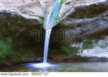 Detail Of Beautiful Waterfall In Transylvania, La Gavane, Apuseni Mountains