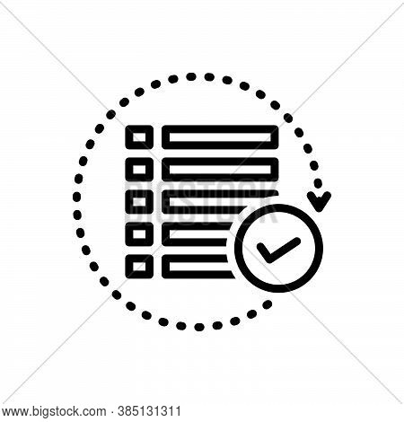 Black Line Icon For All Each-of Everyone Full Total Perfect Entire Whole Complete