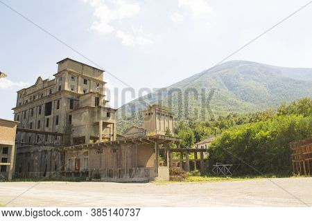 Serbia - Circa 2020 : Old Building For Processing Gravel In Mine Rtanj  In East Serbia, Circa 2020.