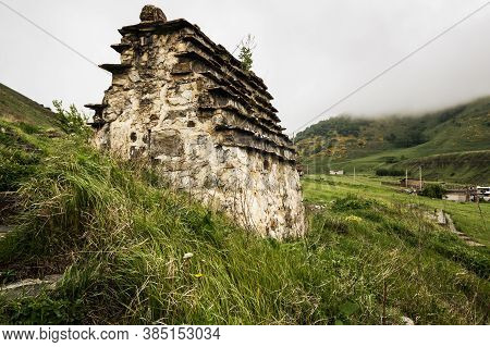 Ancient Alanian Necropolis (city Of Dead)  In Dargavs Village, North Ossetia Alania, Russia