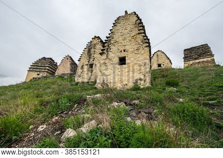 Ancient Alanian Necropolis (city Of Dead)  In Dargavs Village, North Ossetia Alania, Russia
