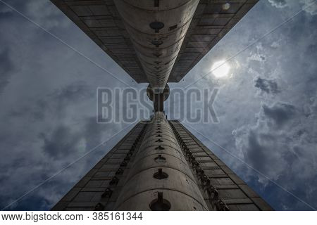 Belgrade, Serbia - July 16, 2018: Western Gate, Also Called Zapadna Kapija, Or Genex Tower, Seen Fro