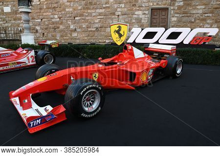Florence, September 2020: Ferrari F399 F1 On Display During The Ferrari 1000 Gp Show In Piazza Della