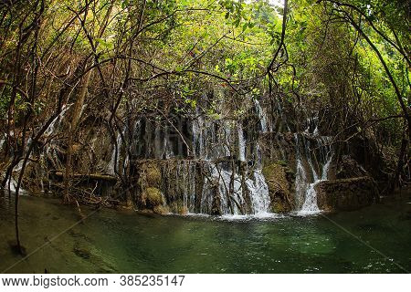 Ka Ngae Sot Waterfall 3 St Floor At Thung Yai Naresuan Wildlife Sanctuary National Park (east Side) 