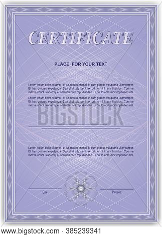 Design Elements. Guilloche Elements For Make Diploma Or Certificate.