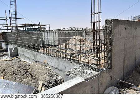 Civil Construction Site Building In Oman. Ibri, Oman : 14-09-2020