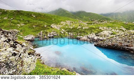 Travel To The Mountainous Region  Of Georgia And Blue Lake.